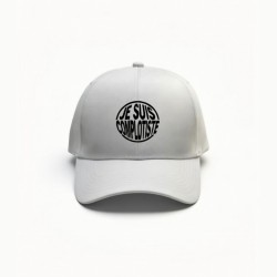 Casquette Blanche / Logo Noir
