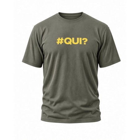 T-Shirt Vert - #QUI?